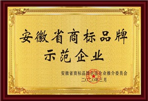 安徽省商標品牌示范企業(yè)